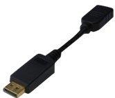 Digitus AK-340400-001-S DisplayPort / HDMI Adapter [1x DisplayPort stekker - 1x HDMI-bus] Zwart 15.00 cm - thumbnail