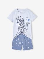 Mädchen Sommer-Schlafanzug Disney DIE EISKÖNIGIN mit Elsa und Sternen hemelsblauw - thumbnail