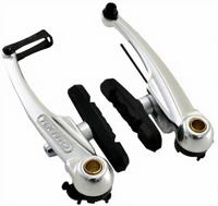 Tektro remset V brake M857 met remblok 102 mm zilver - thumbnail