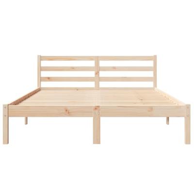 Bedframe Bruin 208.6 x 157.6 x 69.4 cm Massief grenenhout