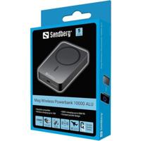 Sandberg Mag Wireless Powerbank 10000 ALU - thumbnail