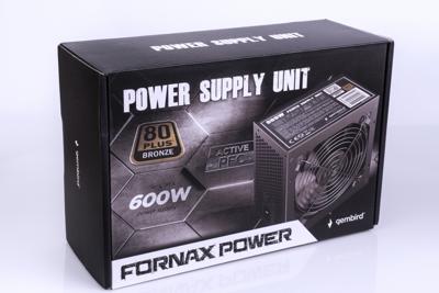 Gembird CCC-PSU80P-BBP-600 power supply unit 600 W 24-pin ATX ATX Zwart - thumbnail