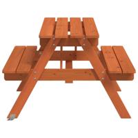 Picknicktafel voor 4 kinderen met parasolgat massief vurenhout - thumbnail