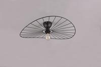 Plafondlamp Chapeau zwart mat Excl. 1x E27 7W - thumbnail