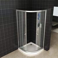 ACTIE Wiesbaden Douchecabine | Kwartrond 80x80x190cm | 5mm Helder Glas - thumbnail