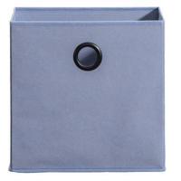 Opbergbox Kenzi stof - blauw - 31x31x31 cm - thumbnail