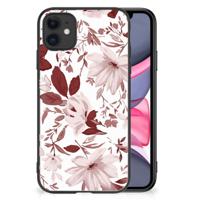 Kleurrijke Telefoonhoesje iPhone 11 Watercolor Flowers - thumbnail