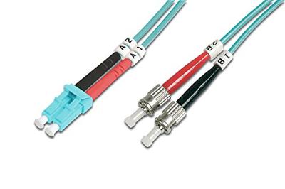 Digitus DK-2531-02/3 Glasvezel Optische vezel Aansluitkabel 2.00 m Turquoise [1x LC-stekker - 1x ST-stekker] 50/125 µ Multimode OM3