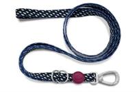 MORSO HONDENRIEM VERSTELBAAR GERECYCLED POWER FLOW ZWART 75-230X1,5 CM 4-20 KG - thumbnail