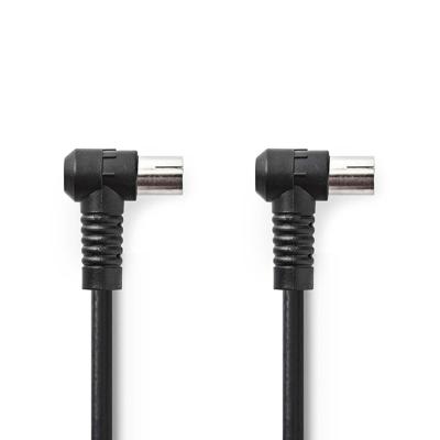 Coaxkabel 120 dB | IEC (Coax) Male Haaks - IEC (Coax) Female Haaks | 3,0 m | Zwart