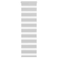 VidaXL Zebra rolgordijn 40x150 cm stofbreedte 35,9 cm lichtgrijs - thumbnail