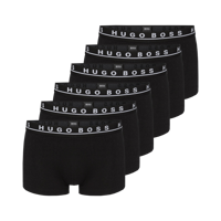 Hugo Boss 6-pack trunk cotton stretch boxershorts - zwart - thumbnail