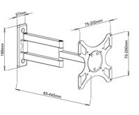 Techly ICA-LCD-2903WH tv-bevestiging 94 cm (37") Wit - thumbnail