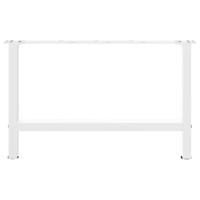 Salontafelpoten 2 st 70x(42-43) cm staal wit - thumbnail