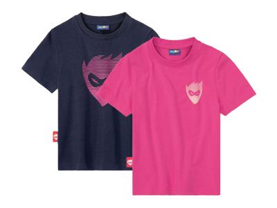 lupilu 2 meisjes T-shirts (Roze/marine, 86/92)