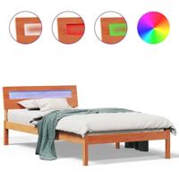 Bedframe Wasbruin 100 x 200 cm Massief grenenhout - thumbnail