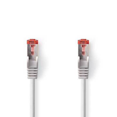 CAT6 S/FTP-Netwerkkabel | RJ45 Male - RJ45 Male | 0,15 m | Grijs