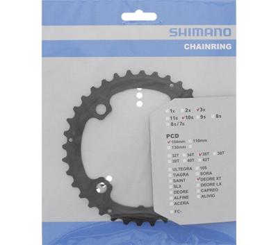 Shimano kettingblad deore lx 10v fc-t761 y1mp98020 zw. 36t