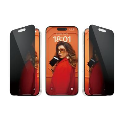 PanzerGlass Privacy P2810 Screenprotector (folie) met privacyfolie Apple iPhone 15 Pro 1 stuk(s)