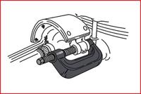 KS Tools 460.1735 Universele C-beugel en adapterset, 9-delig - thumbnail