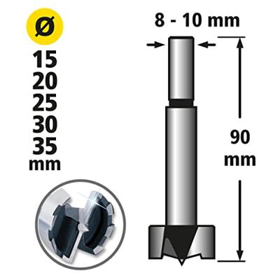Wolfcraft Cilinderkopboorset 5-delig - 1002000 - thumbnail