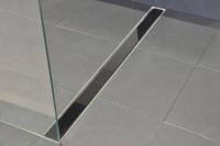 Glasrooster zwart 900x70 tbv RVS douchegoot - thumbnail