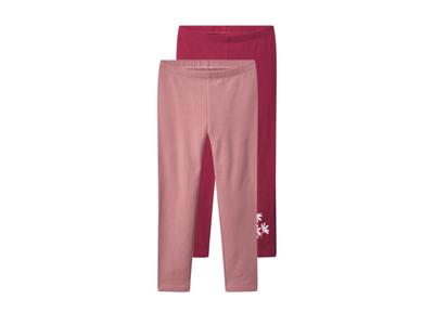 lupilu Set van 2 kinder thermoleggings (rosé/rood, 110/116)