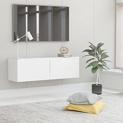 VidaXL Tv-meubel 100x30x30 cm bewerkt hout wit VidaXL Tv-meubel 100x30x30 cm bewerkt hout wit