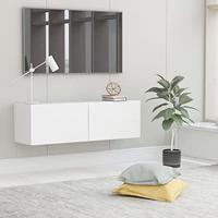 VidaXL Tv-meubel 100x30x30 cm bewerkt hout wit - thumbnail
