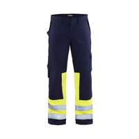 Blåkläder Multinorm werkbroek 14781514 | Marine/High-Vis Geel | Maat 48 - 7330509516737 - thumbnail