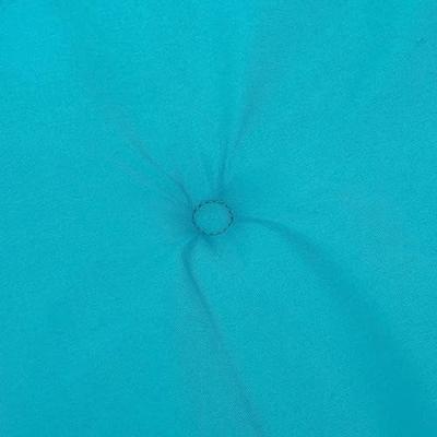 VidaXL Stoelkussens 6 st lage rug stof turquoise