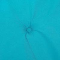 VidaXL Stoelkussens 6 st lage rug stof turquoise - thumbnail