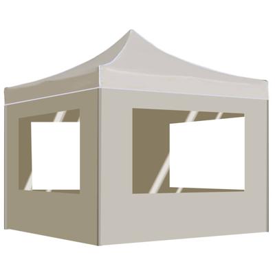 Partytent inklapbaar met wanden 2x2 m aluminium crme Partytent inklapbaar met wanden 2x2 m aluminium crme