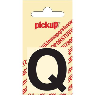 Plakletter Helvetica 40 mm Sticker zwarte letter q Pickup - Pickup