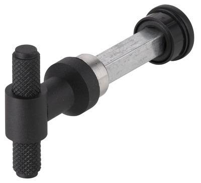 WC knop/stift RAW zwart WC8mm