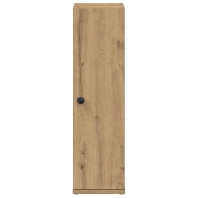 Badkamerkast met rolhouder 20,5x22x72 cm artisanaal eikenkleur