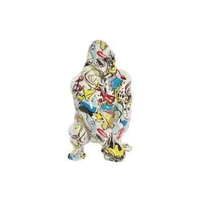 Decoratieve figuren DKD Home Decor 14 x 13 x 22 cm Multicolour Gorilla Modern Decoratieve figuren DKD Home Decor 14 x 13 x 22 cm Multicolour Gorilla Modern
