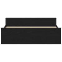 Bedframe zonder matras 140x200 cm bewerkt hout zwart eikenkleur - thumbnail