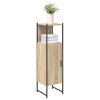 Badkamerkast met opslag Beige 33 x 33 x 120.5 cm Bewerkt hout - thumbnail