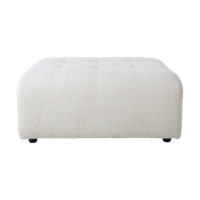 HKliving Vint hocker Boucle Cream - thumbnail