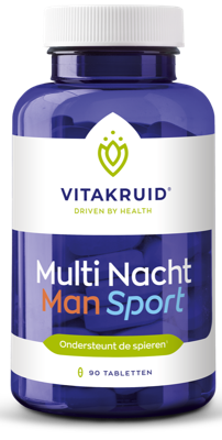 Vitakruid Multi Nacht Man Sport 100% Vegan 90