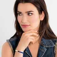 Thomas Sabo LBA0067-899-1 Blauw Zilver Gouden (21 cm) Dames armband - thumbnail