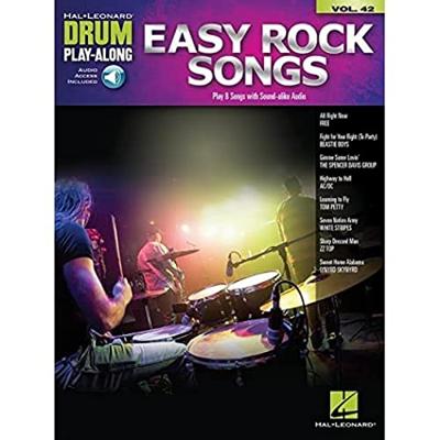 Hal Leonard Drum Play-Along Vol. 42 Easy Rock Songs
