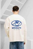 Equalité Arid Oversized Longsleeve Heren Gebroken Wit/Blauw - Maat S - Kleur: Gebroken Wit | Soccerfanshop - thumbnail