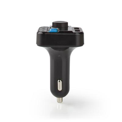 FM-Audiotransmitter voor Auto | Gefixeerd | Handsfree bellen | 0.8 " | LED-Scherm | Bluetooth® | 5.0 V DC / 1.0 A / 5.0 V DC / 2.4 A | Bass boost | Google Assistant / Siri | Zwart