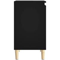 Wastafelkast 58x33x60 cm bewerkt hout zwart - thumbnail