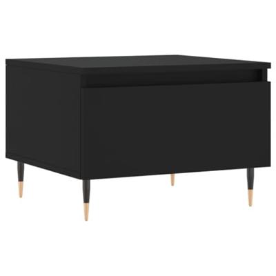 Salontafels 2 st 50x46x35 cm bewerkt hout zwart