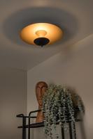 Lucide VULCAN - Plafonnière - Ø 35 cm - LED Dimb. - 1x9W 3000K - Zwart - thumbnail