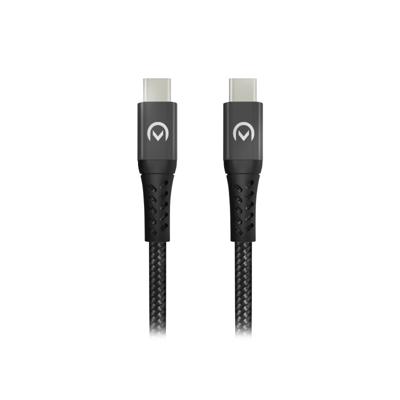 Mobilize Strong Nylon Cable USB-C to USB-C 1m. 100W Black