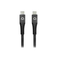Mobilize Strong Nylon Cable USB-C to USB-C 1m. 100W Black - thumbnail